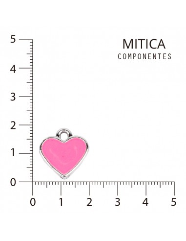 Dije CCB Esmaltado Corazón Fucsia...
