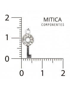 Llave Mini de Strass Níquel...