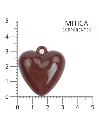 Corazón Acrílico Marrón Art.L1632 [1U]
