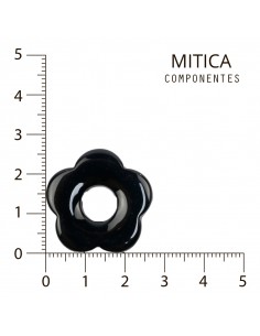 Flor Acrílico Pasante Negro...