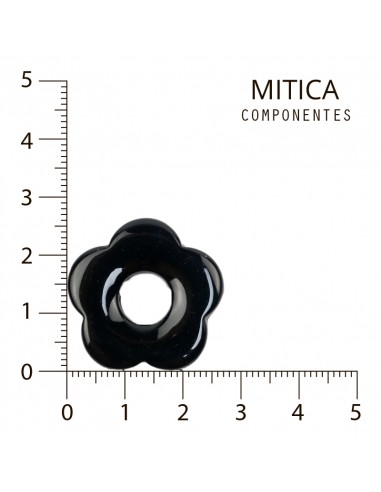 Flor Acrílico Pasante Negro Art.L2801...