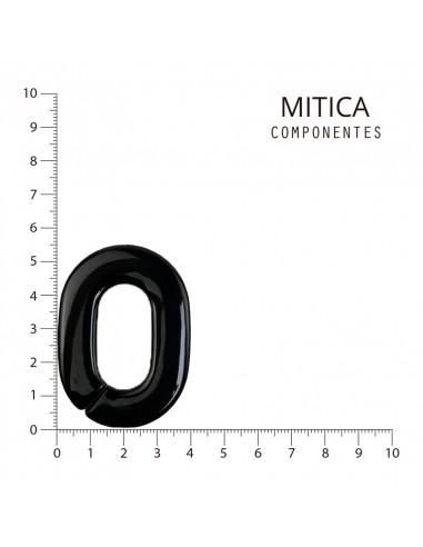 Pieza de Acrílico Oval Negro...