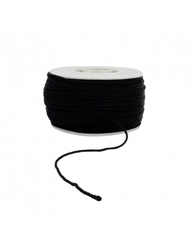 Cordón Trenzado Negro Art. J6850 [100 y]