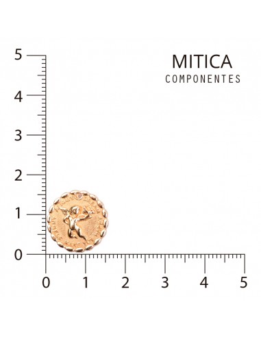 Fundición Dorada Medalla Angel...