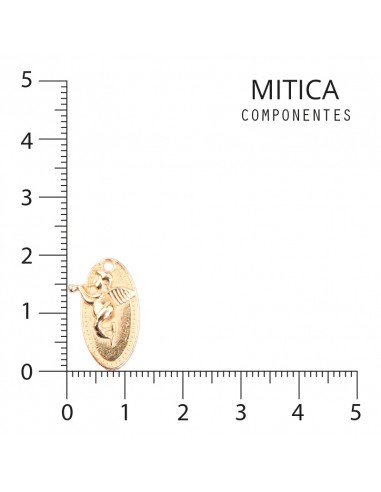 Fundición Dorada Medalla Angel...
