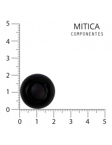Bola Acrílico Pasante Negro Art.L1638...