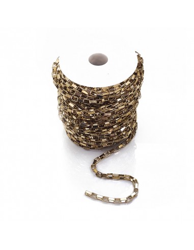 Cadena hierro dorado F2869-1 [25 mts]